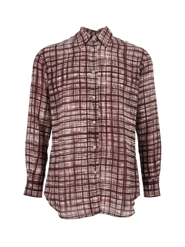 Aspesi Textured Silk Button-Down Blouse IT 44