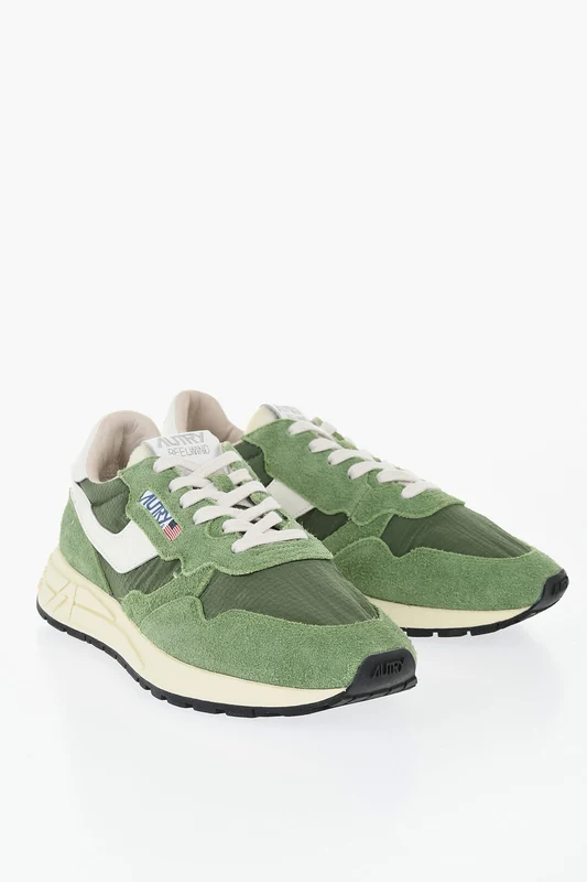 0850~Nylon And Suede Low-Top Sneakers REELWIND 42