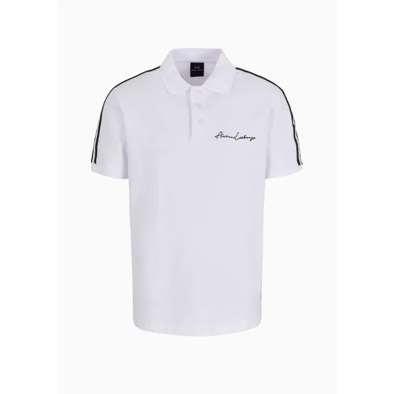 Camisa Polo Regular Fit com Logo Signature Branco - L