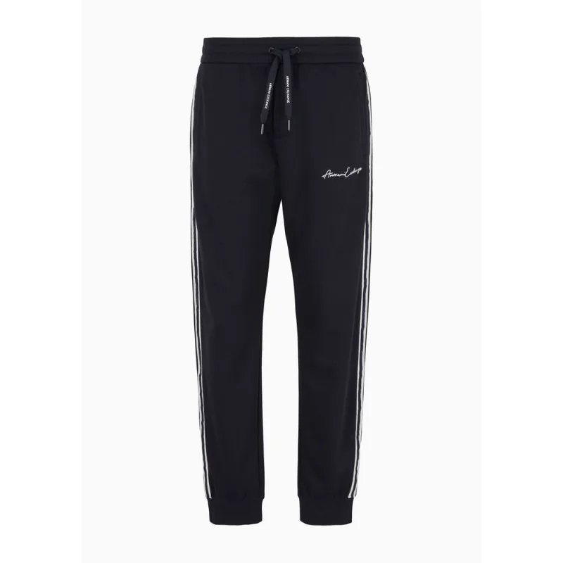 Calça Jogger com Logo Signature Azul Marinho - S