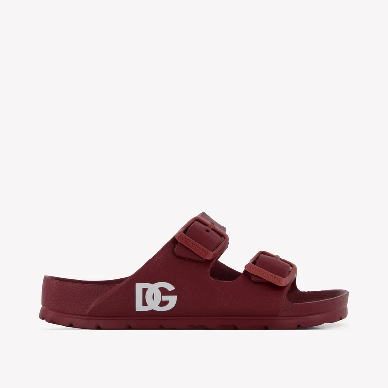 Dolce & Gabbana Kinder Unisex Slippers In Rood 37