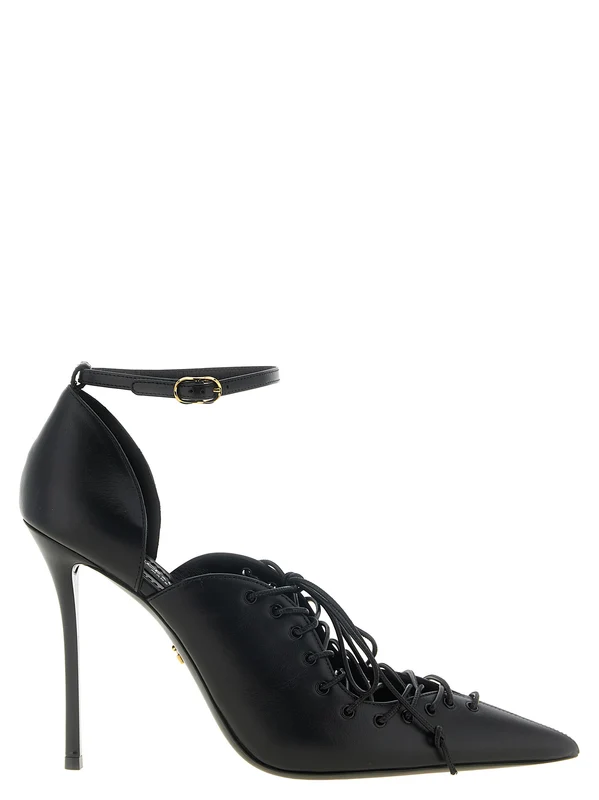 Dolce & Gabbana Black Calfskin High Heel Pumps EU38/US8