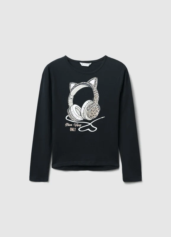 T-shirt a maniche lunghe con stampa 8-9