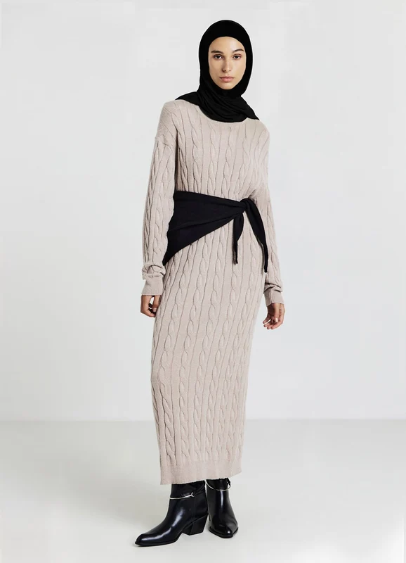 Vestito lungo a trecce XS