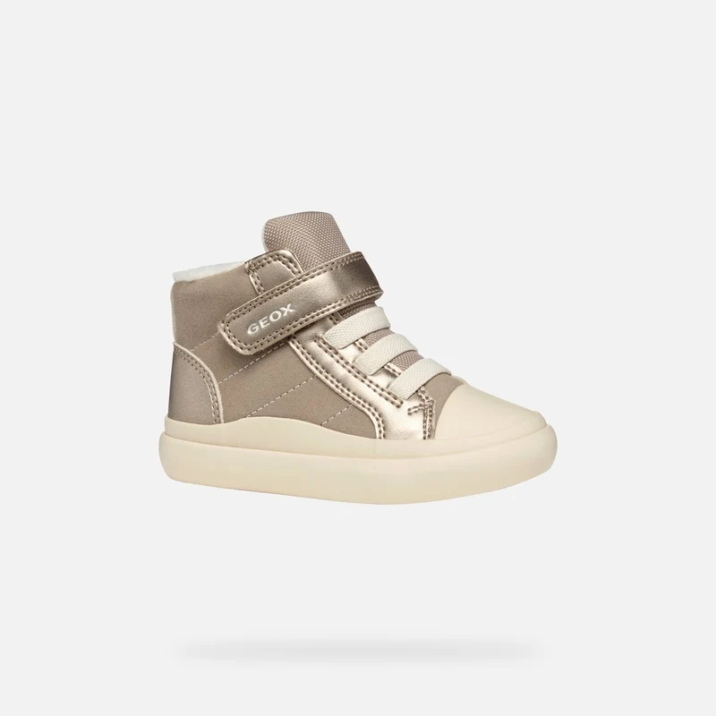 Geox Respira ghete fete imblanite Gisli Baby 20-27 Dark Beige 22