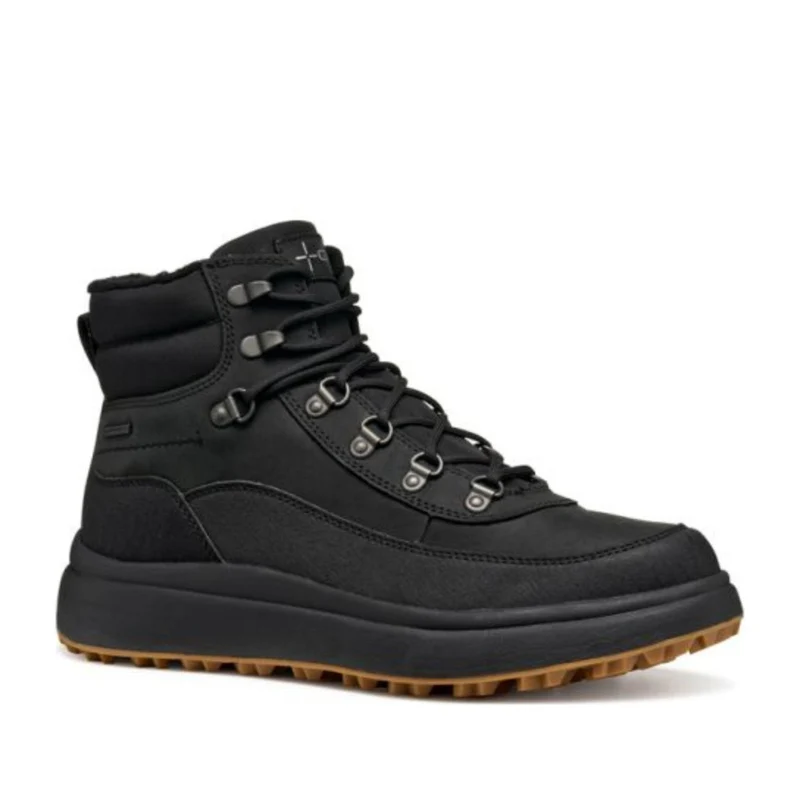Geox Granito Black Padded Collar Ankle Boots EU 41