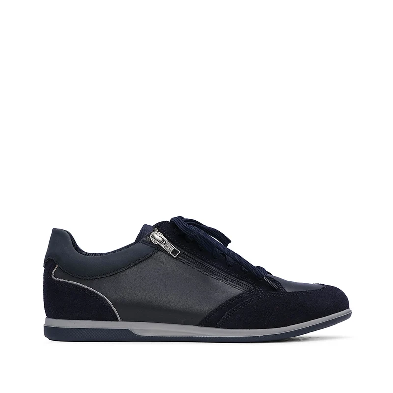 Sapatilha Casual Homem Pele Azul Marinho 40