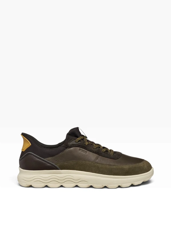 GEOX Spherica Plus Sneaker Bassa Uomo - U56MPA08522 Military/Coffee 46