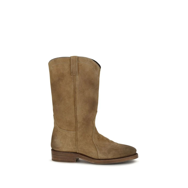 Jil Sander Beige Suede Leather Ankle Boots EU39/US9
