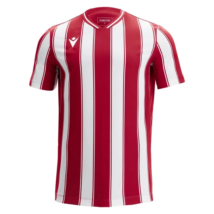 Macron Sceptrum Short Sleeve Shirt Red/White / L