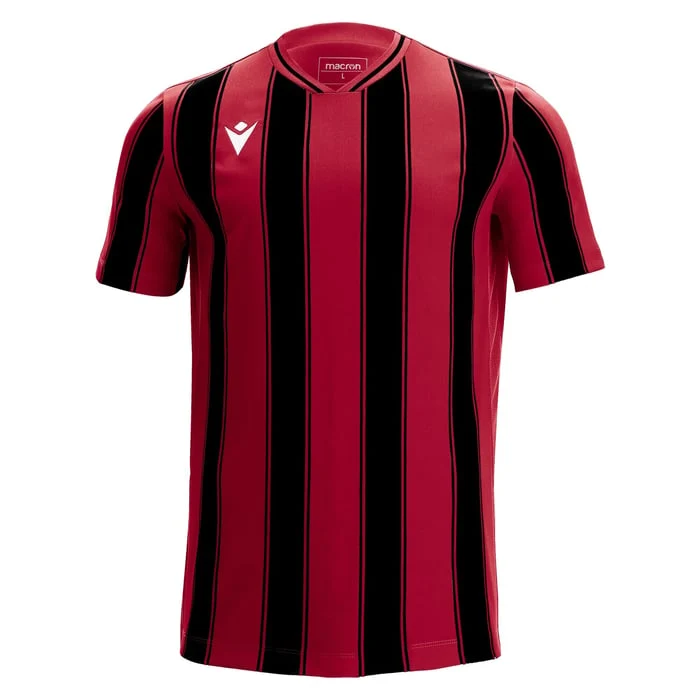 Macron Sceptrum Short Sleeve Shirt Red/Black / XXL