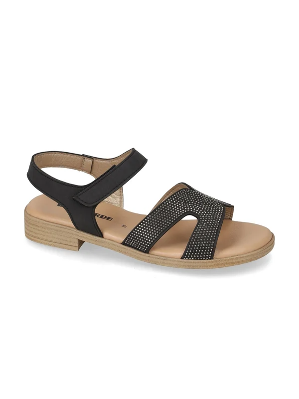 VALLE VERDE Sandalo Con Strappo Donna - 55406 Nero 40