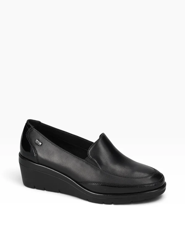 VALLE VERDE Mocassino Con Zeppa Donna - 36310 Nero 35