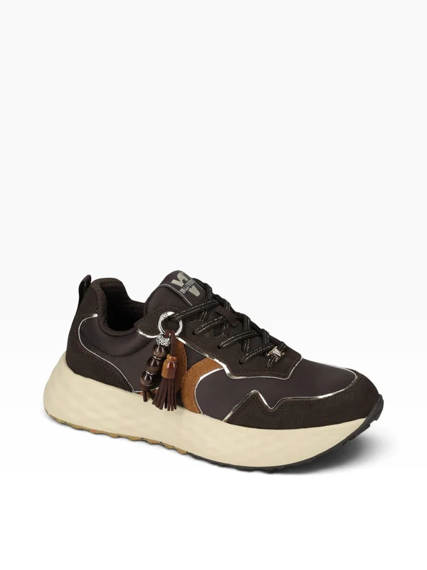 VALLE VERDE Sneaker Con Zeppa Donna - 51502 Marrone 38