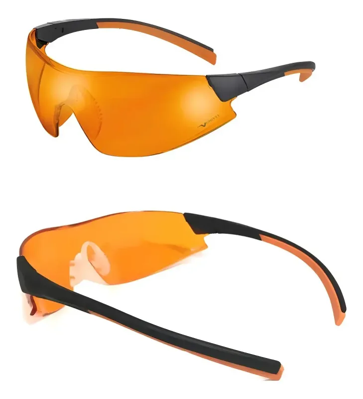 Óculos de Proteção Univet 546 Laranja Antirrisco Antiembaçante Blue Control - Uniformes Especiais