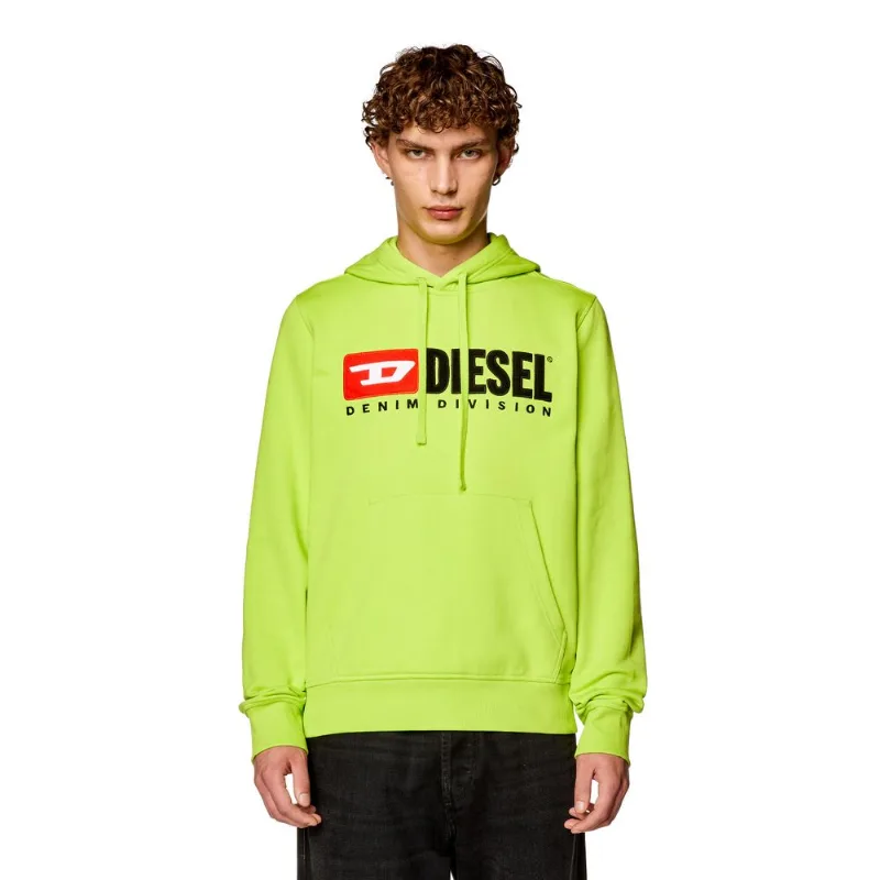 Moletom Diesel S-Ginn-Hood-Div Felpa Verde- XXG