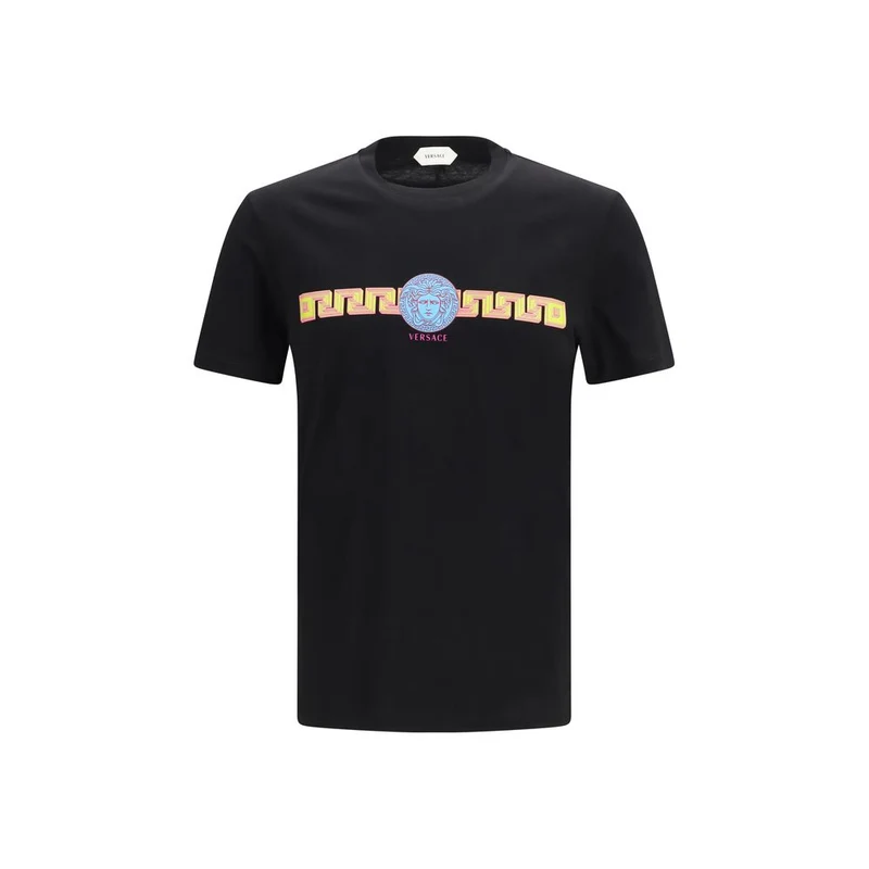 Versace Black Cotton T-Shirt L