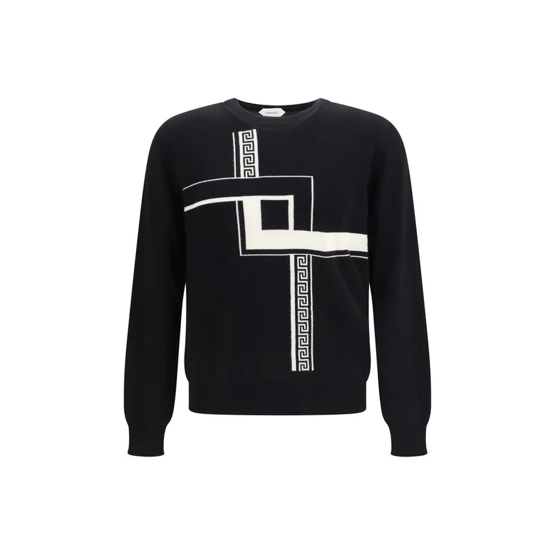 Versace Black Cashmere Sweater IT46 | S