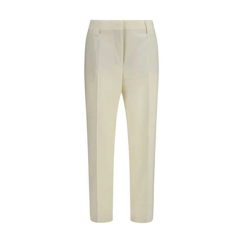 Versace Beige Wool Oves Aries Cropped Pants IT40 | M