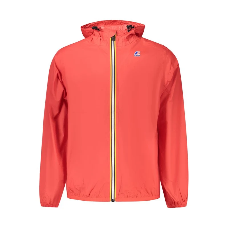 K-WAY Red Polyamide Men's Jacket XL