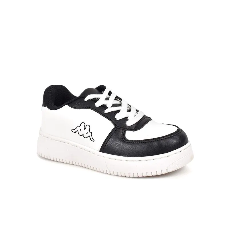Zapatilla Kappa Logo Linate Kid Talle: 36 - Color: Blanco/Negro