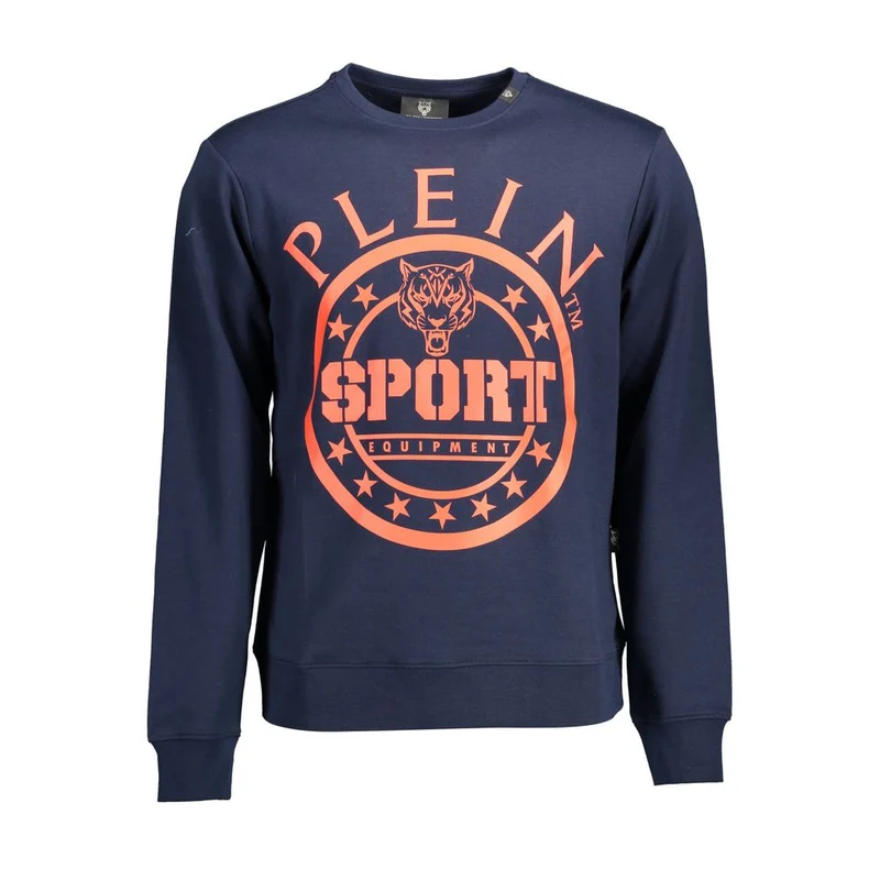 Plein Sport Blue Cotton Men's Sweatshirt L
