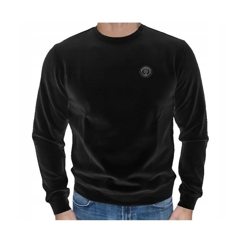 Plein Sport Black Cotton Sweatshirt XXL