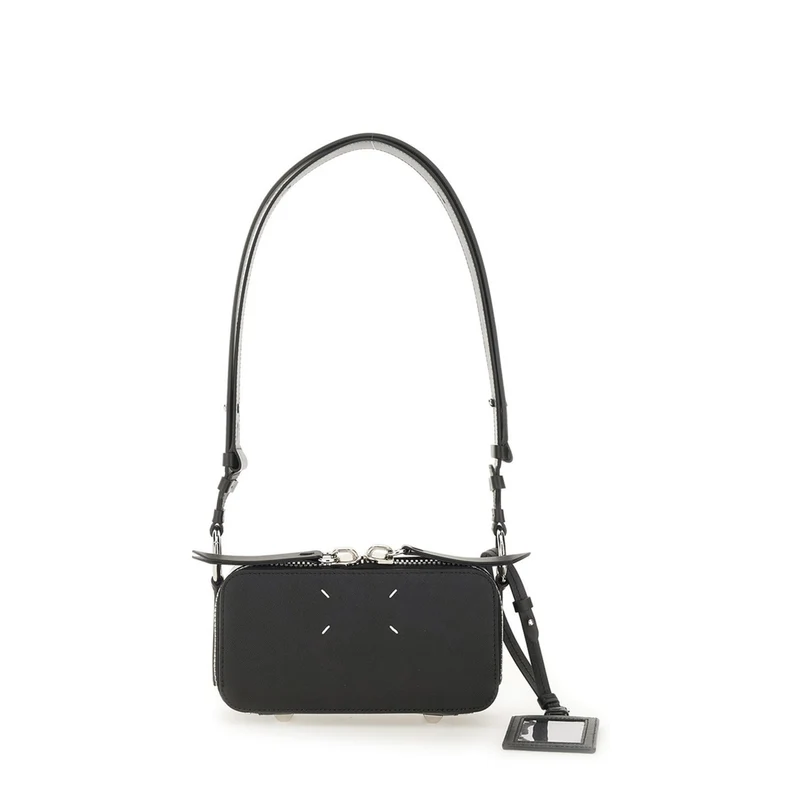 Doll Small Calf Leather Camera Bag - Black