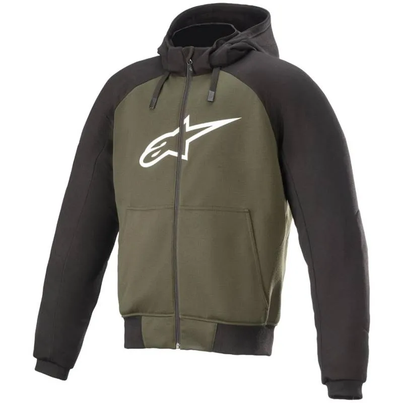 Jaqueta Alpinestars Chrome Sport Hoodie - Preto/verde