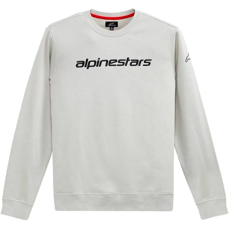 Moletom Alpinestars Linear Crew Fleece Prata/preto