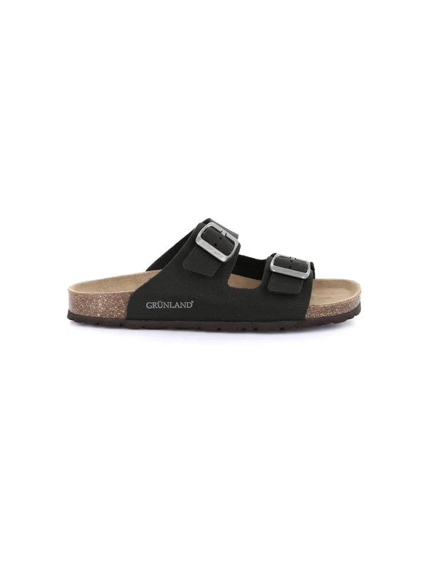GRUNLAND Sara Sandalo Con Fibbie Donna - CB1557 Nero 37