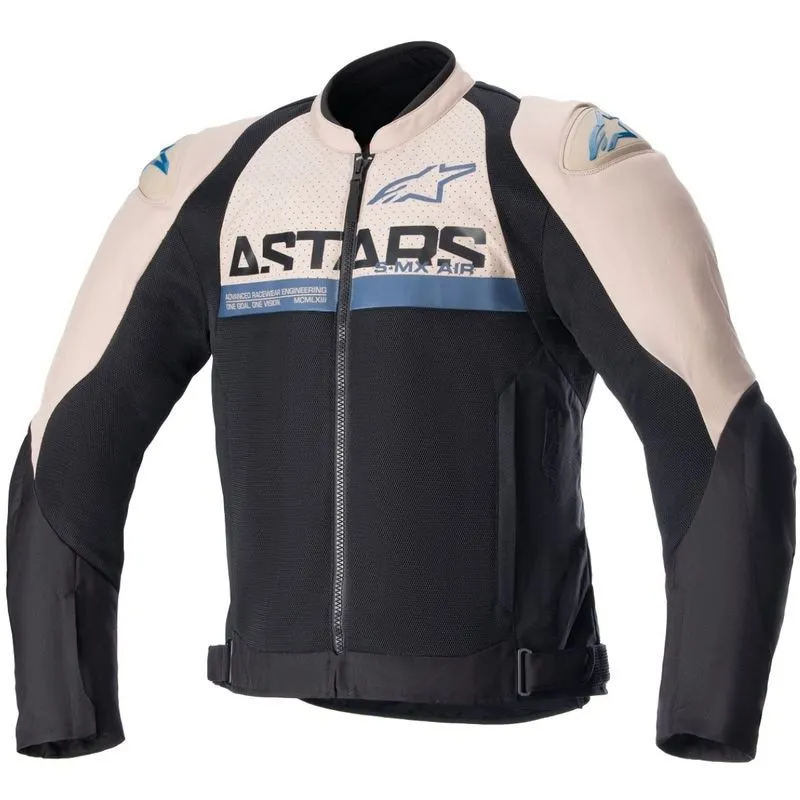Jaqueta Alpinestars Smx Air Marrom Claro/preto/azul