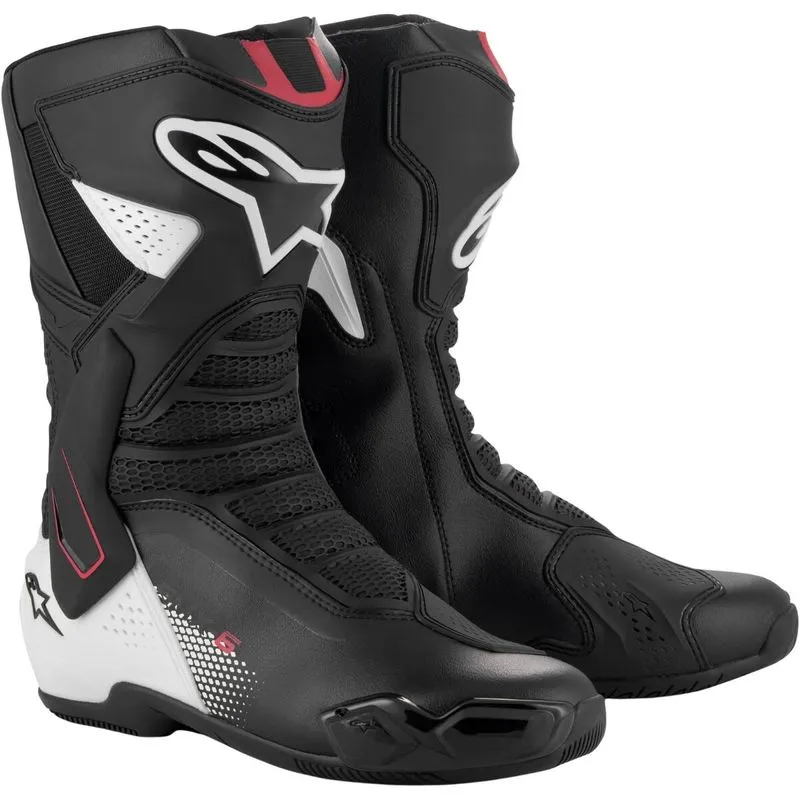Bota Alpinestars Smx-6 V3 - Preta/branca/vermelha Graphic