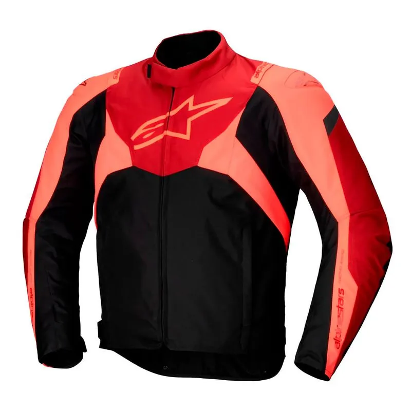 Jaqueta Alpinestars T Jaws V4 WP Preto Vermelho Escuro