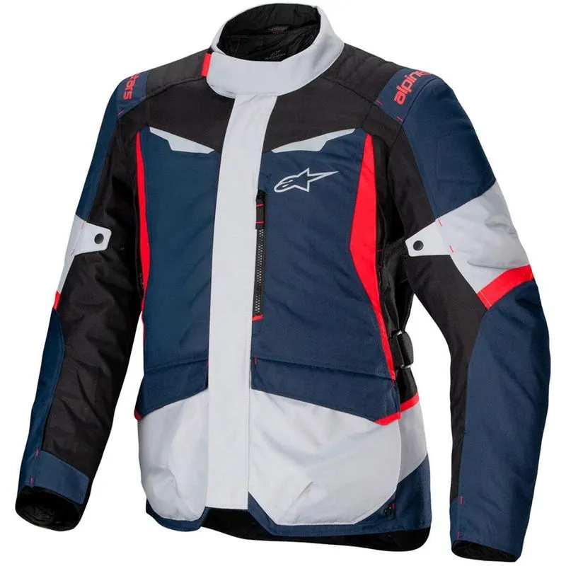 Jaqueta Alpinestars St 1 Wp Azul/preto/vermelho (100% Impermeável)