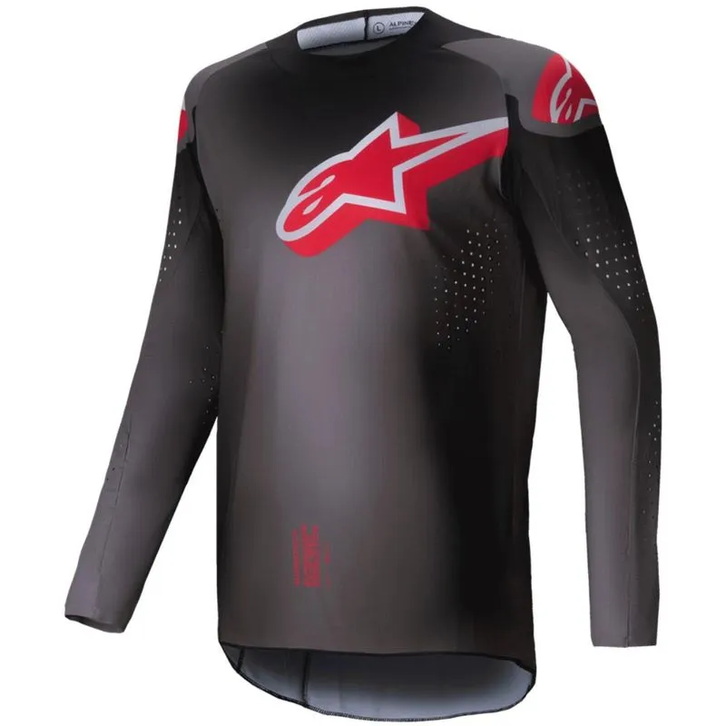 Camisa Alpinestars Supertech Lipan 25 - Cinza/vermelho