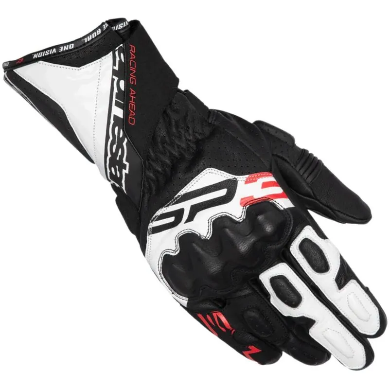 Luva Alpinestars Sp 3 - Preto/branco/vermelho Fluor