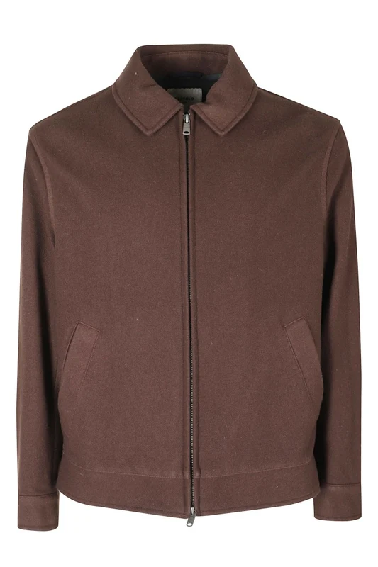 Circolo 1901 Bistre Virgin Wool Blouson Jacket With Minimalist Design standard L