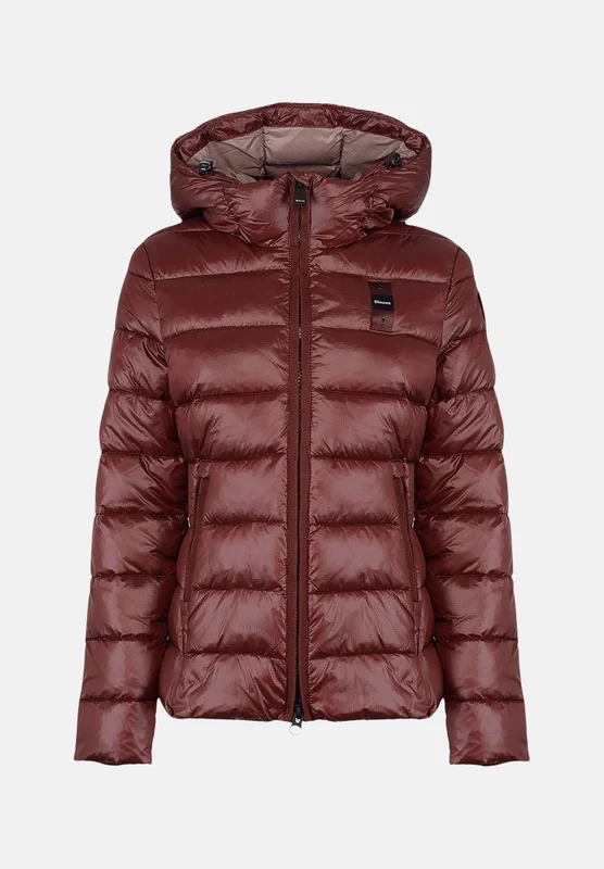 BLAUER Giubbotto CAROLL Marrone 30B Int. Marrone 30C marrone mogano con sfumature bordeaux da donna in nylon micro rip idrorepellente, con imbottitura S