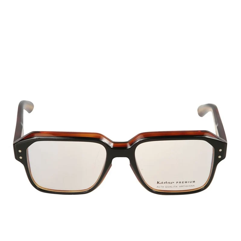 Kador Premium 6 Metallic Detail Geometric Tortoiseshell Eyeglasses One Size
