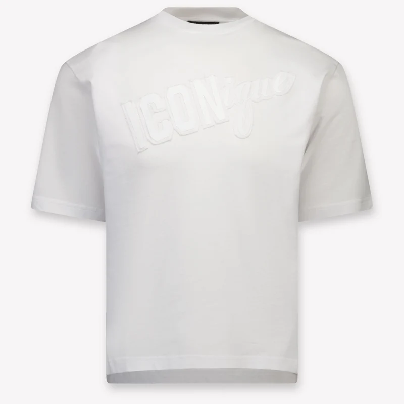 Dsquared2 Kinder Unisex T-Shirt In Wit 6 Jaar