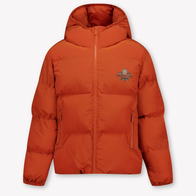 Dsquared2 Kinder Jongens Winterjas In Oranje 14 Jaar