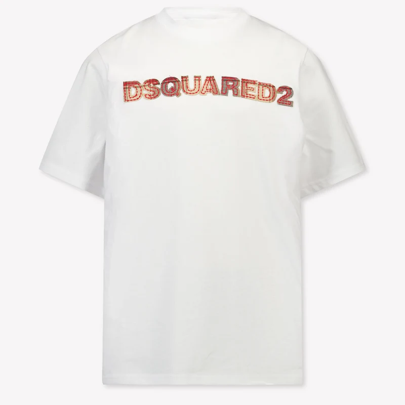 Dsquared2 Kinder Jongens T-Shirt In Wit 16 Jaar
