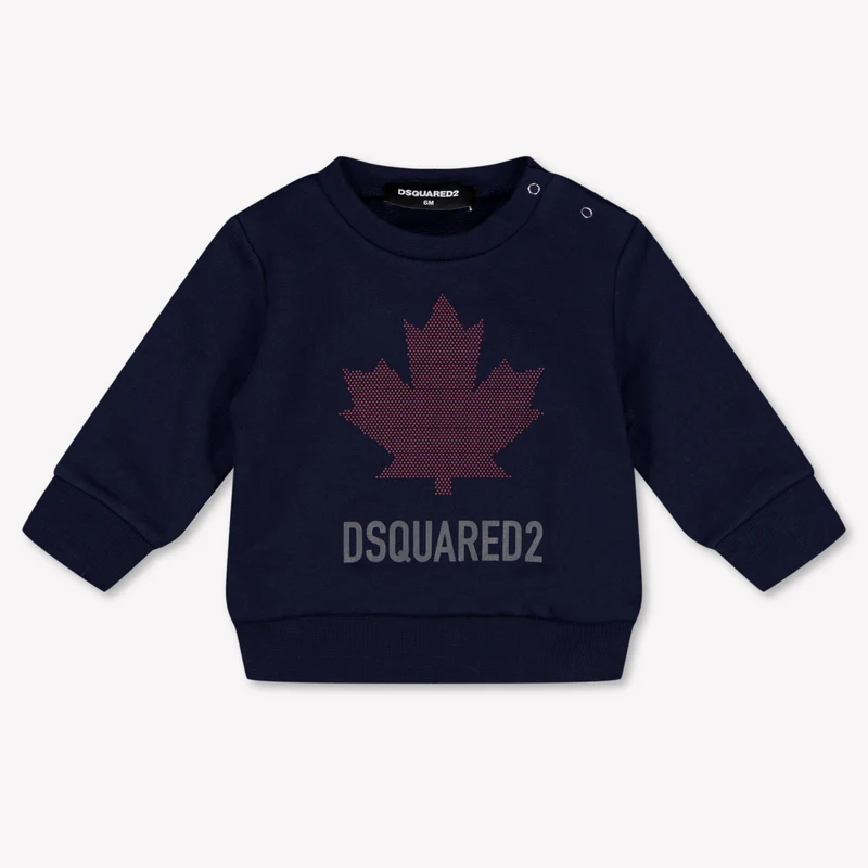 Dsquared2 Baby Jongens Trui In Navy 36 Maanden