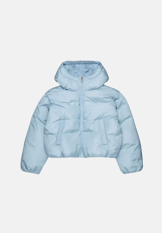 DIESEL Piumino J-KUB-P DUSTY BLUE azzurro per donna, ragazzi e bambini con cappuccio 16A - L
