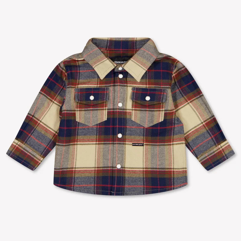 Dsquared2 Baby Jongens Blouse In Beige 12 Maanden