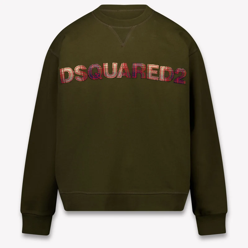 Dsquared2 Kinder Jongens Trui In Army 14 Jaar