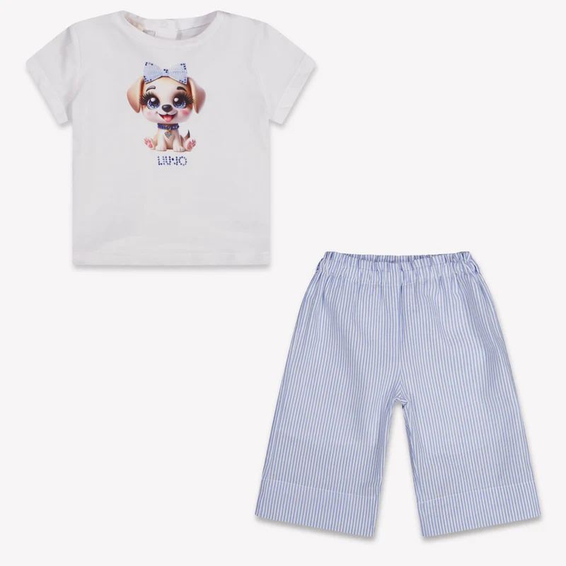 Liu Jo Baby Meisjes Setje In Licht Blauw 6 Maanden