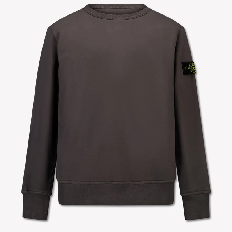 Stone Island Kinder Jongens Trui In Antraciet 14 Jaar