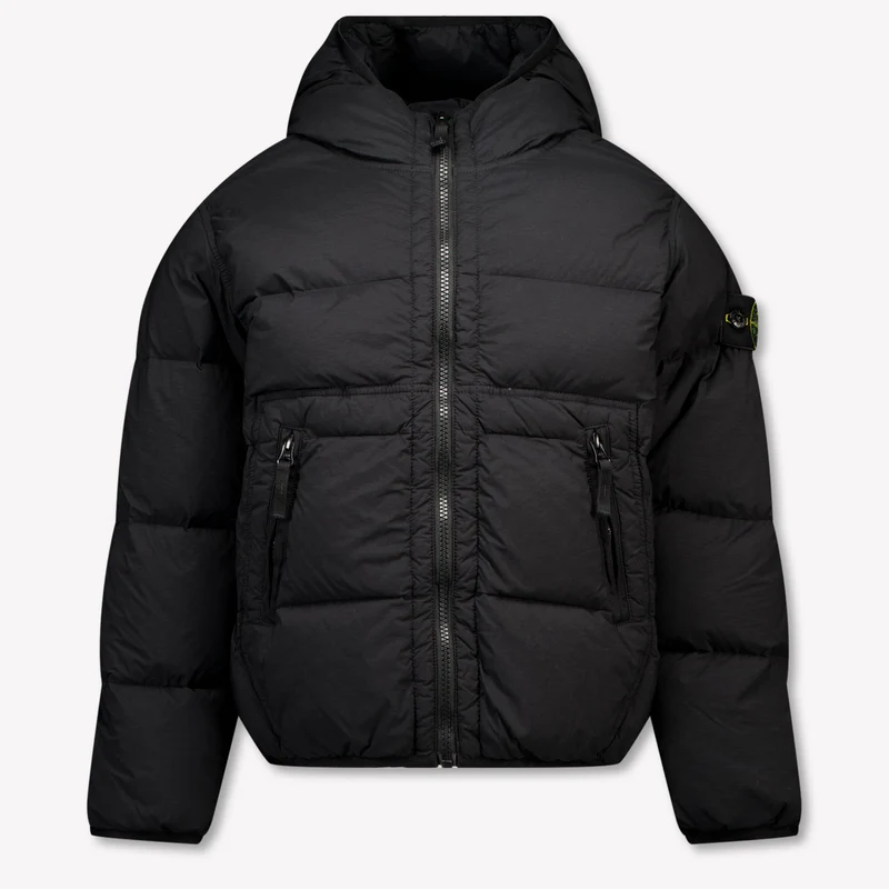 Stone Island Kinder Jongens Winterjas In Zwart 4 Jaar
